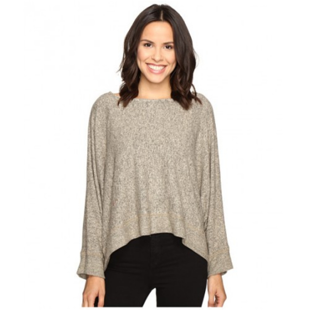 Culture Phit Niah Boat Neck Dolman Sleeve Sweater Oatmeal Size S